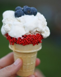 fourth of July ice cream cone