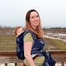 Babywearing on my Back Porch