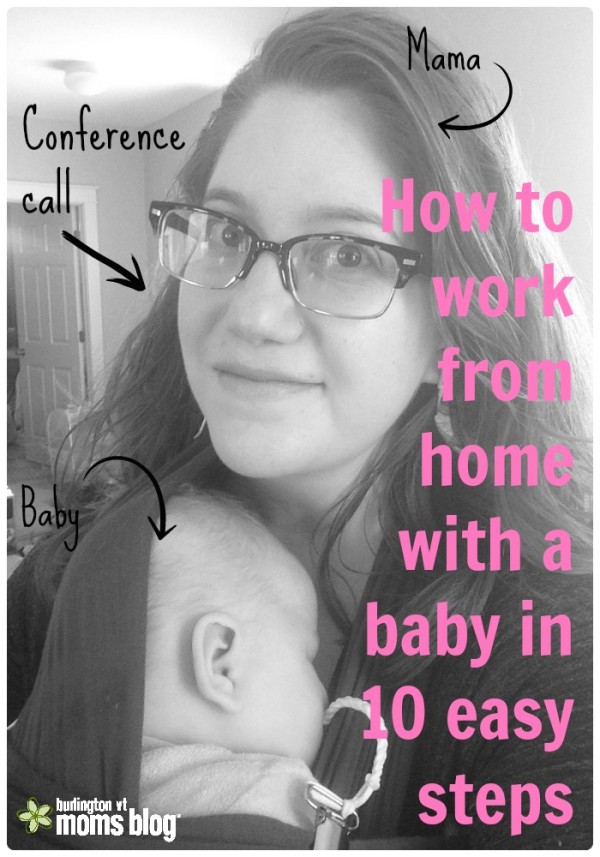 working from home with a baby