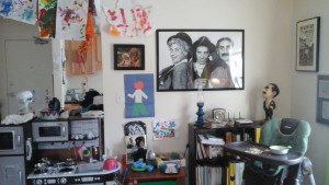 My kids art and the Marx brothers, heaven on Earth.