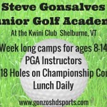 Steve Gonsalves Junior Golf Academy ad 350×250