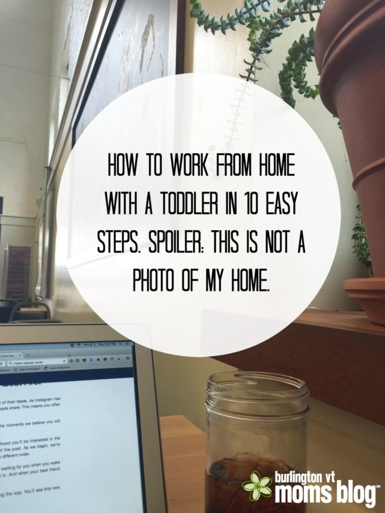 working from home with a toddler