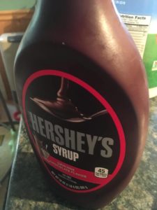 Some people try to hide medicine in chocolate syrup. 