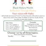 Black History Month Haiku