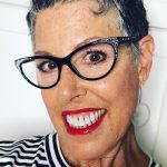 nan in red lipstick