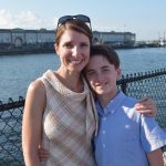 barb and son by water