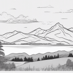 realistic vermont mountainscape