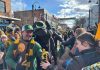 The UVM Men’s Soccer National Championship Matters to Vermont Families UVM men's soccer coach Rob Dow in celebration parade in downtown Burlington, Vermont