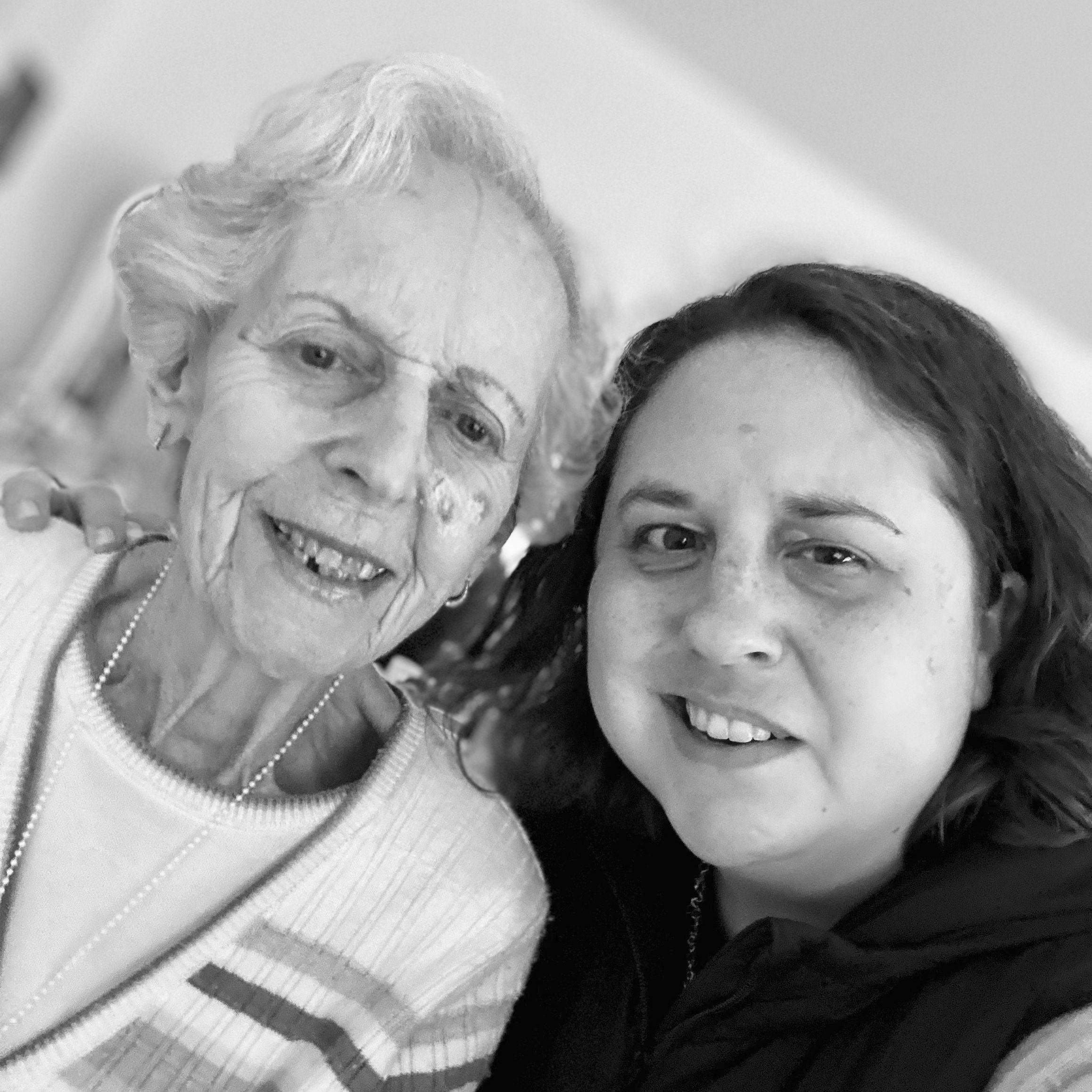 The author and their grandmother