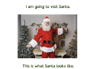 visiting santa social story
