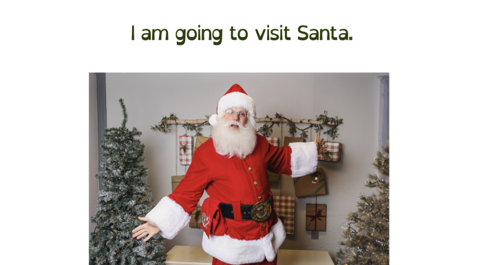 Our Visiting Santa Social Story to Ease Worries visiting santa social story