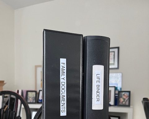 Using Family and Life Binders to Defeat Paperwork Mess Life Binder and Family Documents Binder to avoid paperwork mess