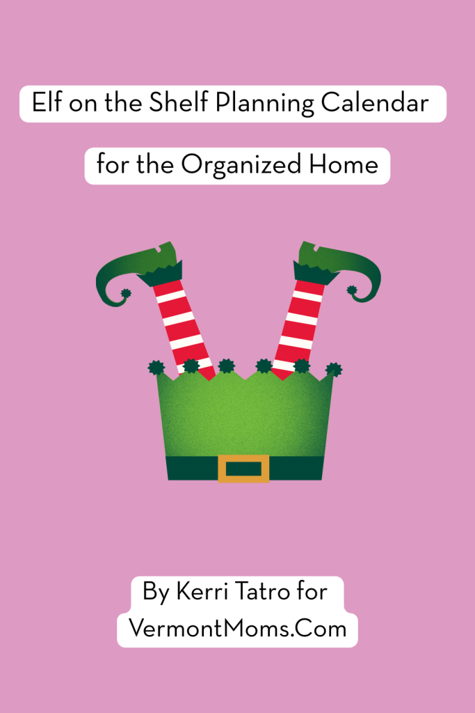 Elf on the Shelf planning calendar