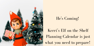 Elf on the Shelf Planning Calendar for the Organized Home Elf on the Shelf Planning Calendar