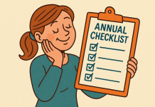 Creating an annual checklist