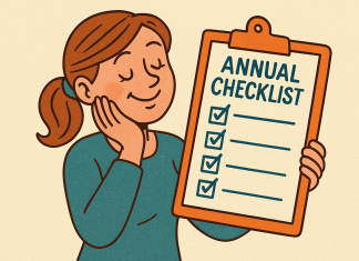Creating an annual checklist